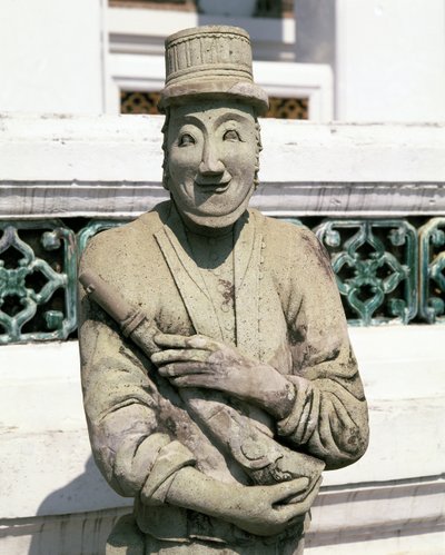 Estátua de um soldado europeu de Chinese School
