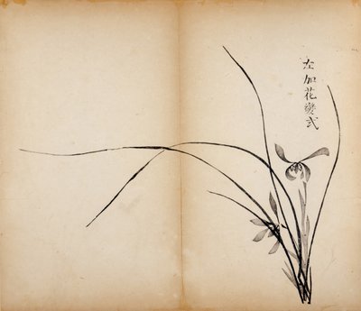 Dez estampas de estúdio de bambu, 1643 (xilogravura) de Chinese School