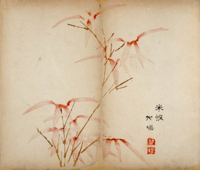 Dez estampas de estúdio de bambu, 1643 (xilogravura) de Chinese School
