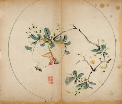 Dez estampas de estúdio de bambu, 1643 (xilogravura) de Chinese School