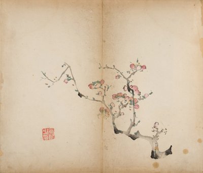 Dez estampas de estúdio de bambu, 1643 (xilogravura) de Chinese School