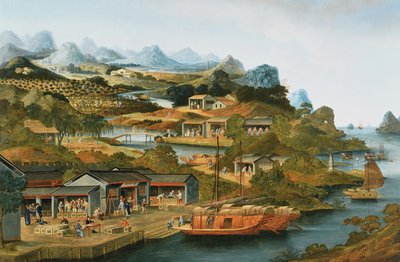 O comércio de chá na China de Chinese School
