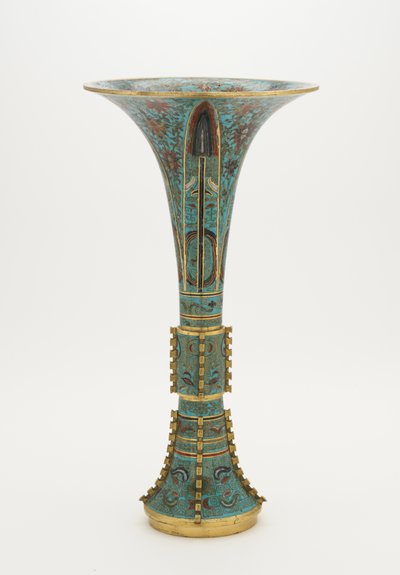 Vaso em forma de gu arcaico, 1662-1722 de Chinese School