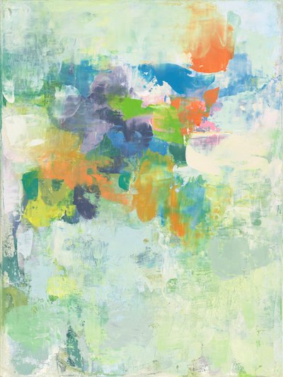 Composição abstrata VII, 2023 (óleo sobre tela de linho) de Ching Fun Tso