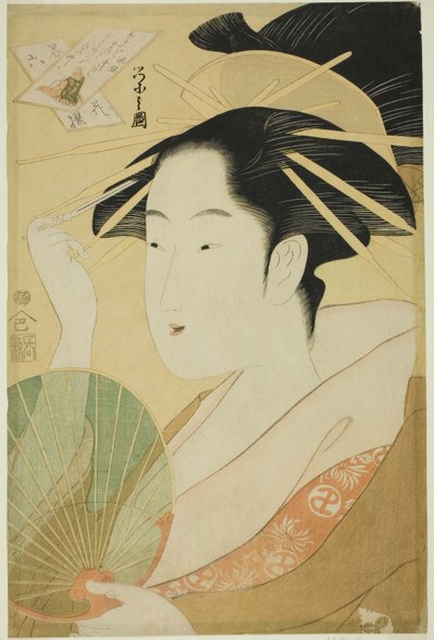 Uma Seleção de Seis Flores - Uma Paródia Rokkasen (Yatsushi rokkasen): Bispo Henjo de Chobunsai Eishi
