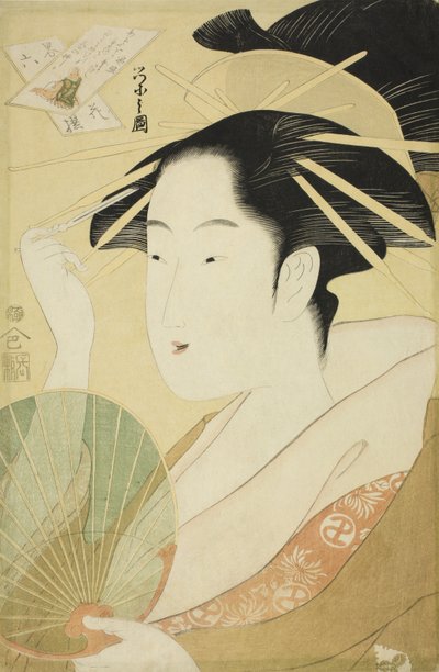 Uma seleção de seis flores - uma paródia Rokkasen de Chobunsai Eishi