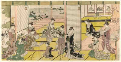 Festa de poesia de uma mulher de Chobunsai Eishi