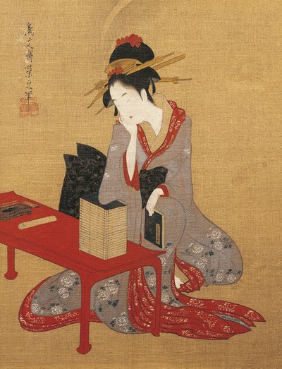 Dreamy Oiran (prostituta de alto nível) de Chobunsai Eishi