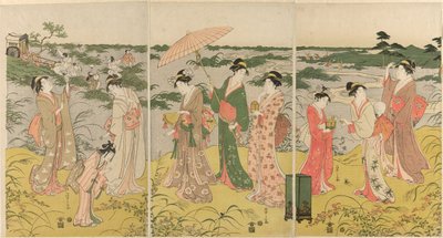 Paródia da caça aos insetos da corte de Chobunsai Eishi