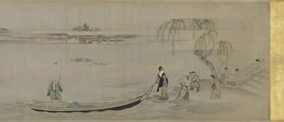 Cenas ao longo do rio Sumida de Chobunsai Eishi