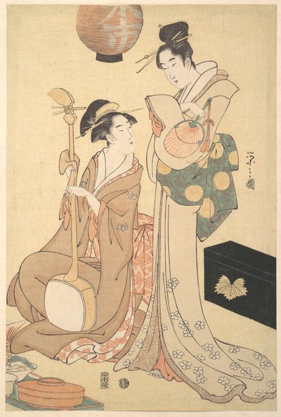 Duas gueixas de Chobunsai Eishi