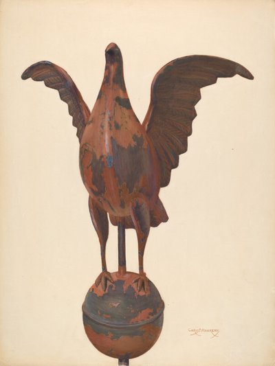 Pombo de mastro de bandeira de Chris Makrenos