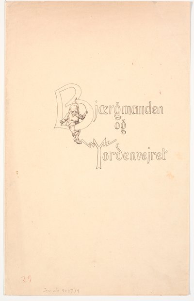 Capa para o conto de fadas "O homem da montanha e a tempestade" de Christen Dalsgaard
