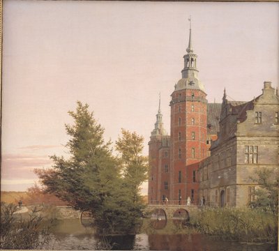 Castelo de Frederiksborg visto do noroeste de Christen Købke