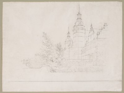 Castelo de Frederiksborg. Festa em Møntbroen de Christen Købke