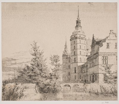 Castelo de Frederiksborg. Festa em Møntbroen de Christen Købke