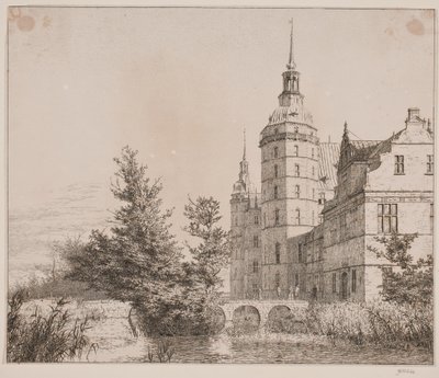 Castelo de Frederiksborg. Festa em Møntbroen de Christen Købke
