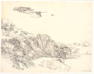 Estudo do penhasco de Capri de Christen Købke
