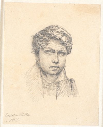 O autorretrato do artista de Christen Købke