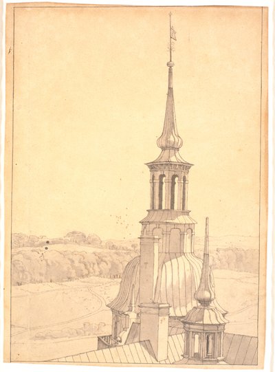 Uma das Pequenas Torres do Castelo de Frederiksborg de Christen Købke