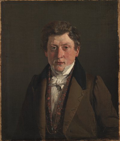 Retrato do primo e cunhado do artista, o merceeiro Christian Petersen de Christen Købke
