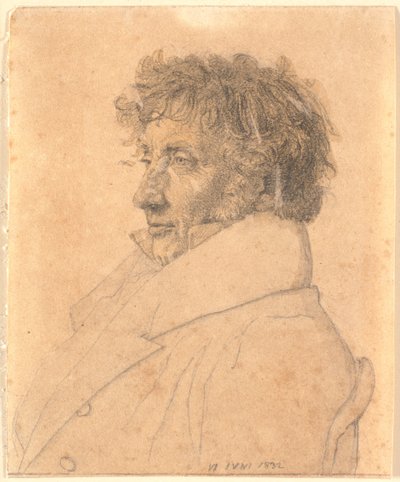 Retrato do mestre padeiro P.B. Købke, pai do artista de Christen Købke