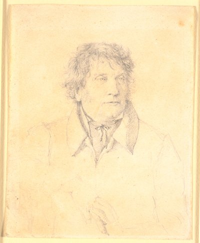 Retrato do pai, mestre padeiro P.B. Købke de Christen Købke