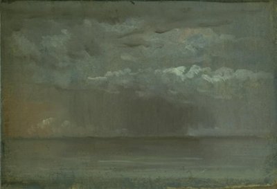 Estudo das nuvens sobre o mar de Christen Købke
