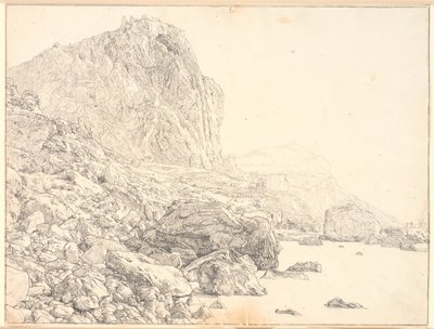 Vista da Marina Piccola em Capri de Christen Købke