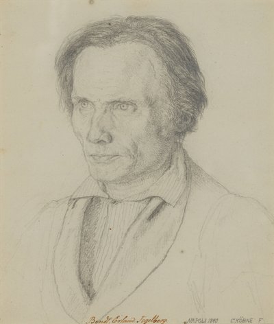 Bengt Erland Fogelberg (1786–1854), escultor, 1839 de Christen Købke