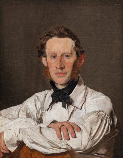 Retrato do pintor de animais Christian Holm de Christen Købke