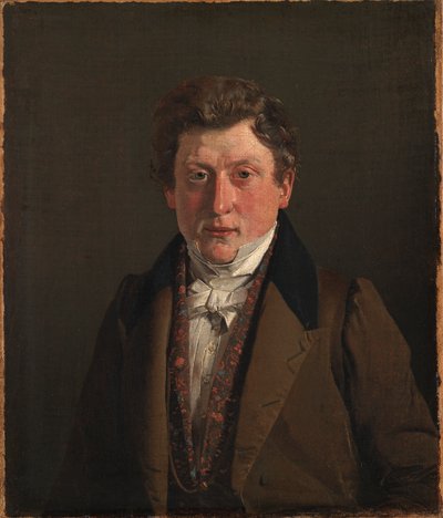 Retrato do primo e cunhado do artista, o merceeiro Christian Petersen de Christen Købke