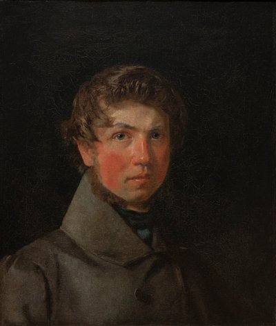 Auto-retrato, c. 1833 (óleo sobre tela) de Christen Schjellerup Kobke