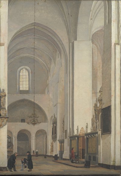O transepto na Catedral de Aarhus de Christen Schjellerup Kobke