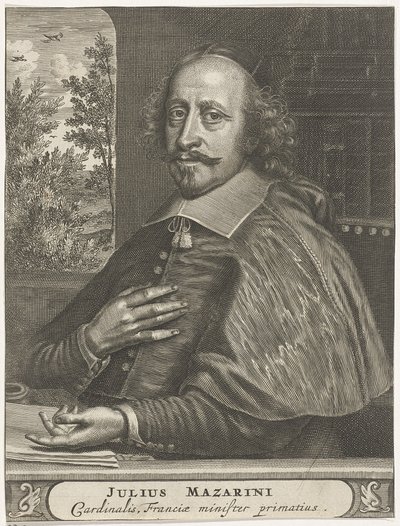 Retrato do Cardeal Mazarin, 1660s-1670s de Christiaan Hagen