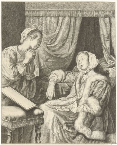 Interior com duas mulheres
Senhora em desamparo de Christiaan Josi