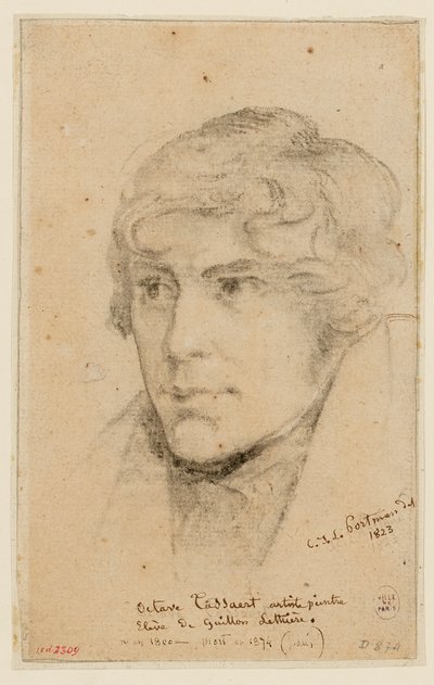 Retrato de Octave Tassaert de Christiaan Julius Lodewijk Portman