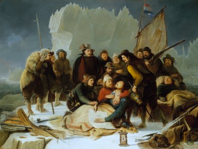 Morte de Willem Barents, 20 de junho de 1597 de Christiaan Julius Lodewyck Portman