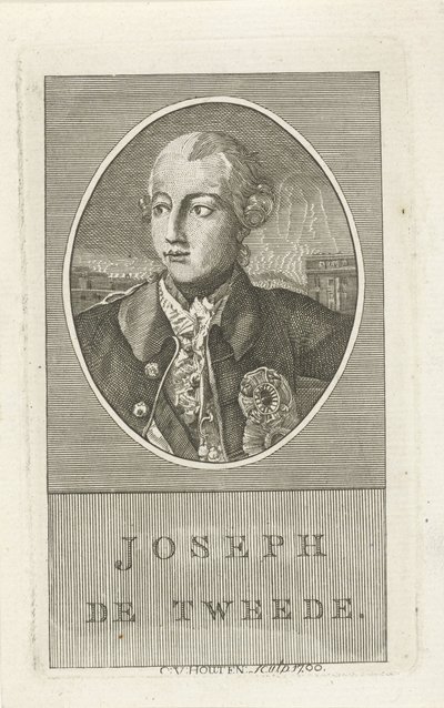 Retrato de José II, imperador alemão de Christiaan van Houten