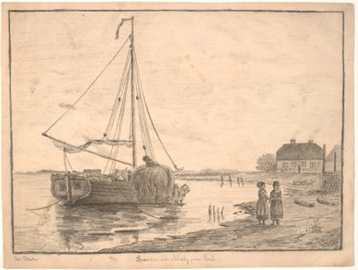A praia de Nordby em Fanø de Christian Blache