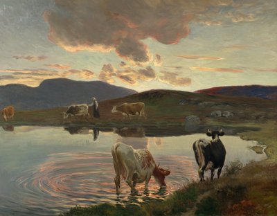 Após o por do sol de Christian Eriksen Skredsvig
