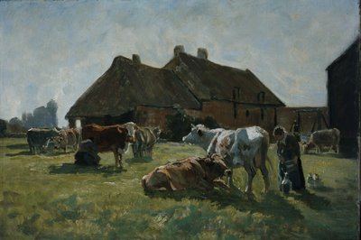 Estudo para Forme a Venoix (óleo sobre tela) de Christian Eriksen Skredsvig