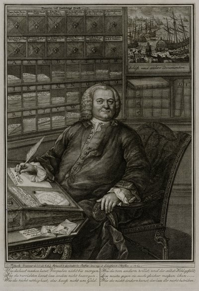 Retrato de Burchard Fixen de Christian Fritzsch