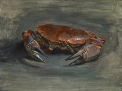 Caranguejo, 2018 (óleo sobre painel de madeira revestido a gesso) de Christian Furr