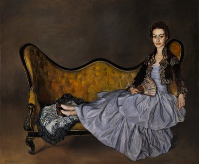 Signora de Garay (segundo Zuloaga) 2020 (óleo sobre linho) de Christian Furr