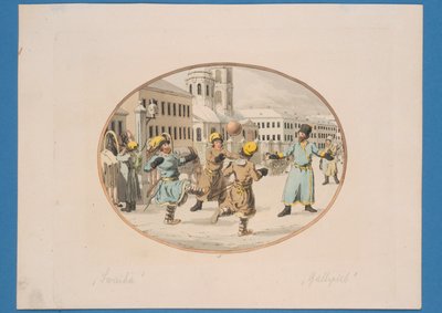Jogo de bola, c.1910 de Christian Gottfried Geissler