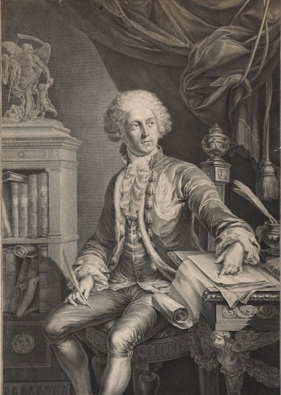 Retrato do príncipe Alexander Michaylovich Belosselsky-Belozersky 1752-1809, último trimestre do século XVIII de Christian Gottlieb Schultze
