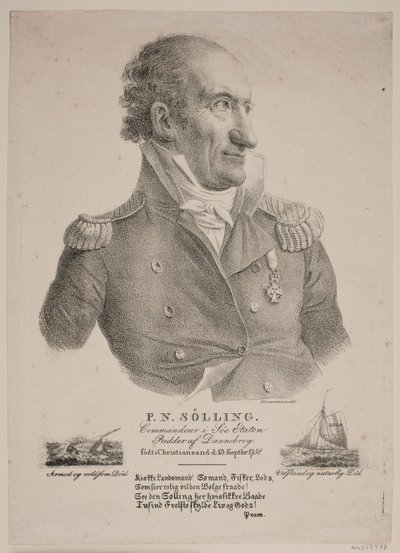 Retrato do Comandante Sølling de Christian Hornemann