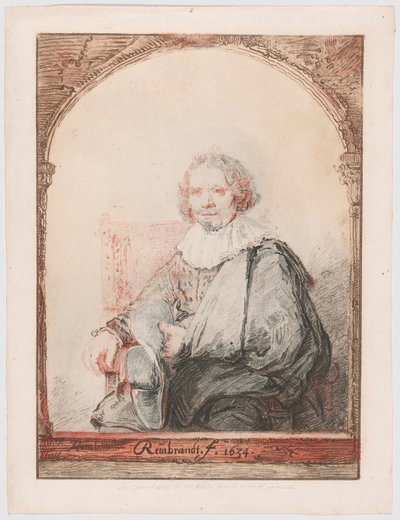 Retrato de um homem numa poltrona, de Collection d