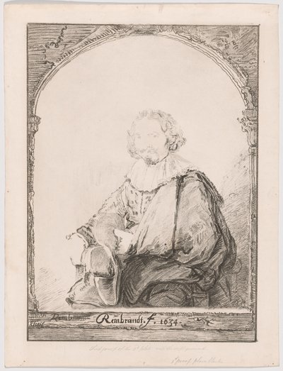 Retrato de um homem numa poltrona, de Collection d